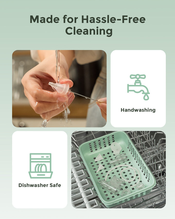 Momcozy BreezyClear Pro™ Aspirateur Nasal Électrique 2-en-1 à Pulvérisation et Aspiration