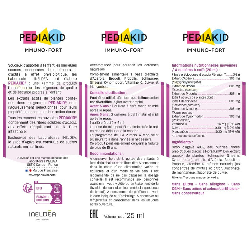 PEDIAKID SIROP IMMUNO-FORT