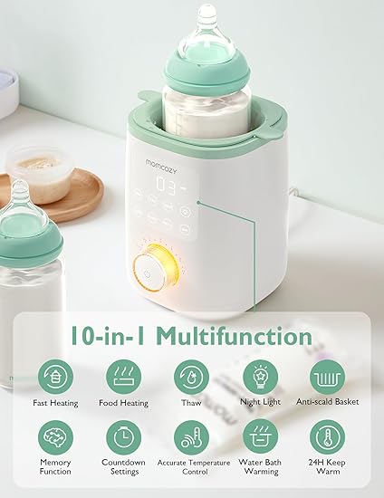 Momcozy Nutri Chauffe-Biberon, 9-en-1Chauffe Biberon