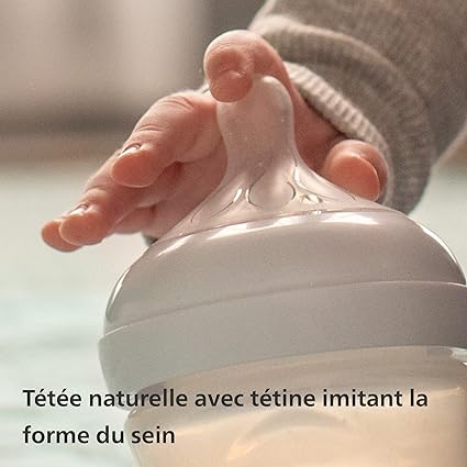 Lot de 2 Biberons Natural en Verre 240 ML AVENT