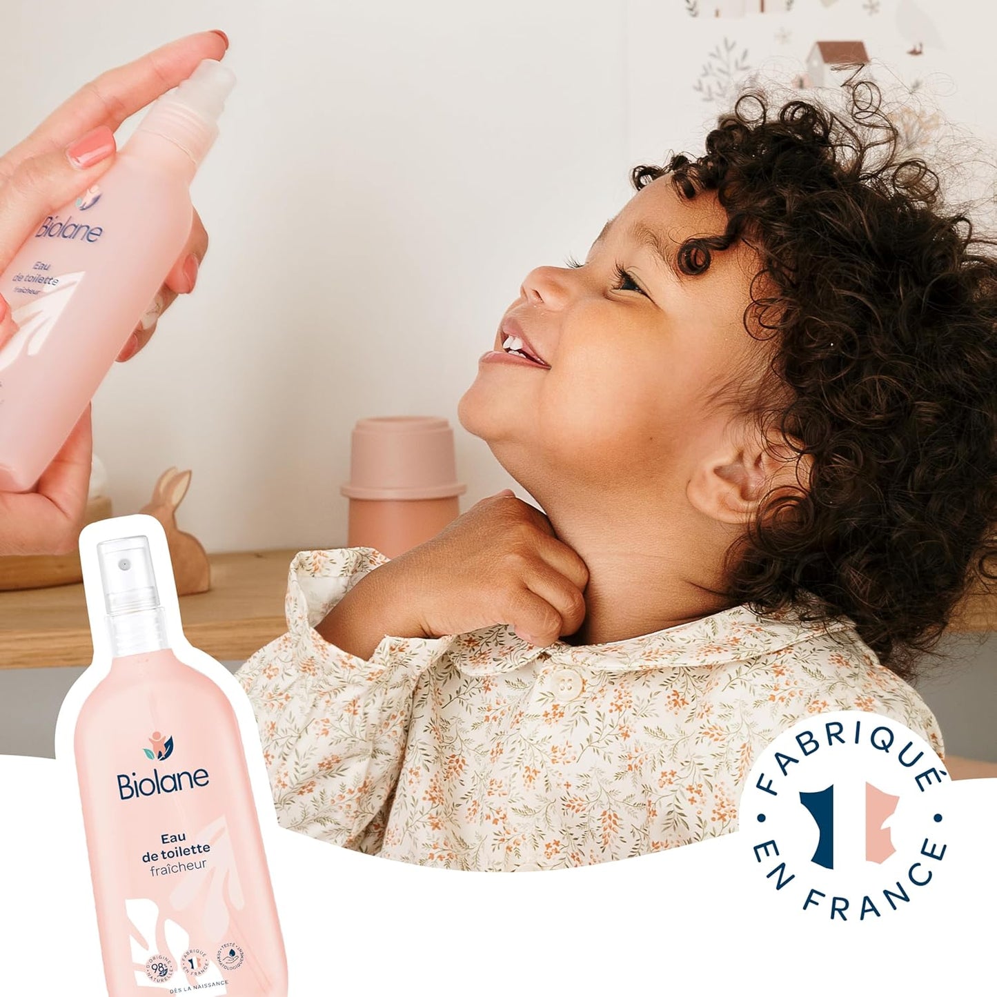 BIOLANE-Eau de toilette bebe Fraicheur -Parfume Bébé après la Toilette- NOUVELLE FORMULE - Pour Fille et Garçon-200ml