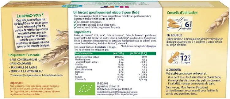 Hipp Mon Premier Biscuit - dès 6 Mois Bio