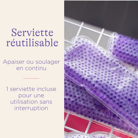 Serviette Post-Accouchement Apaisante Chaude / Froide