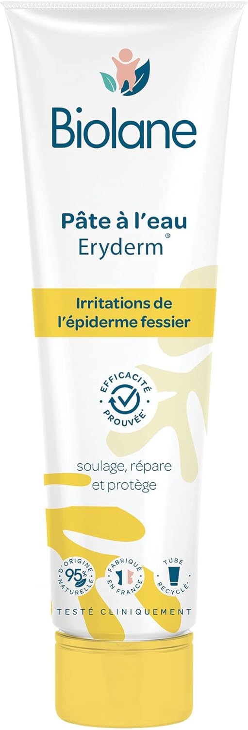 BIOLANE Pâte à l'eau Eryderm Soulage et Répare les irritations & Rougeurs