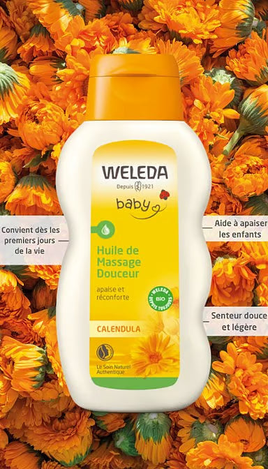 Weleda Calendula Huile De Massage Douceur Bebe 200ml