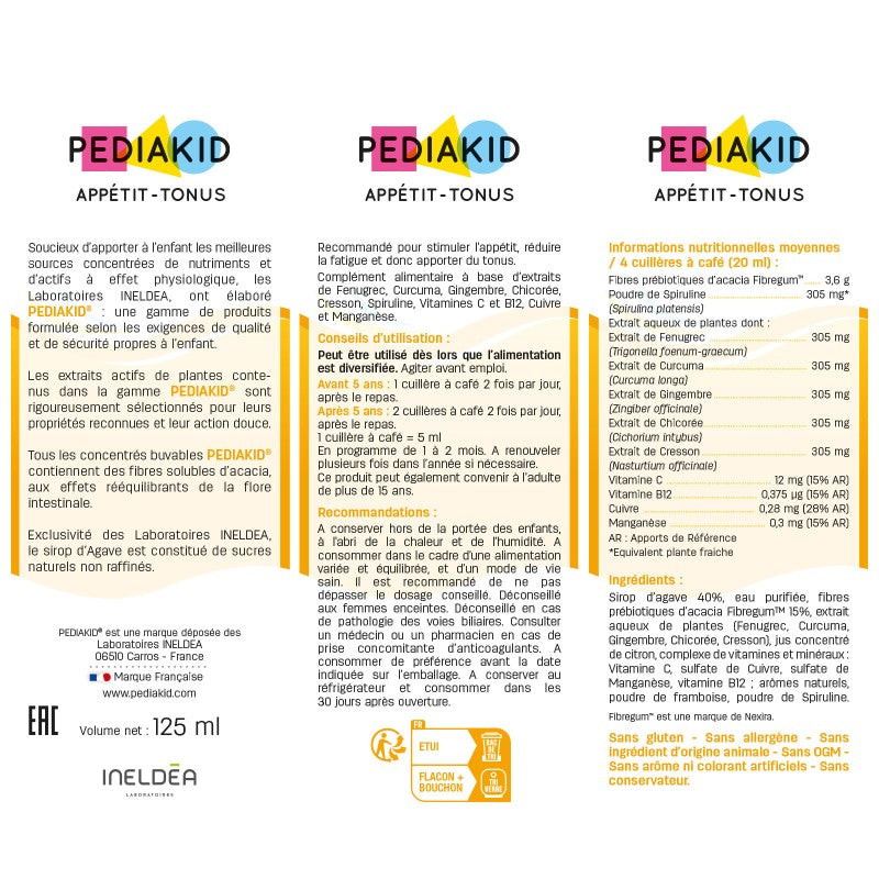 PEDIAKID Sirop Appétit-Tonus