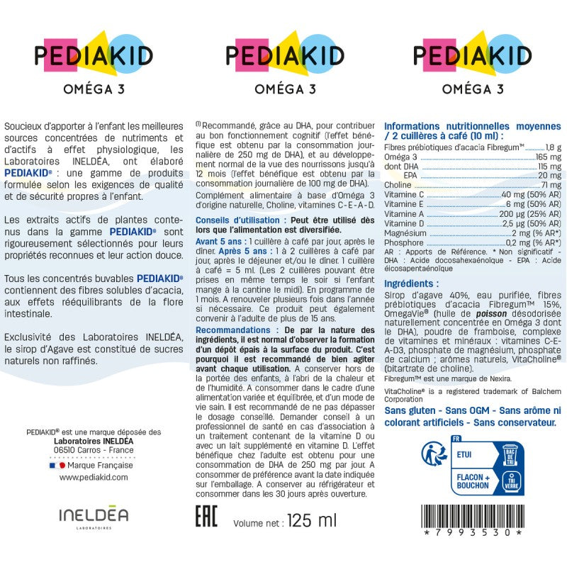 PEDIAKID Sirop Oméga 3
