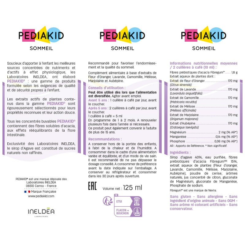 PEDIAKID Sirop Sommeil