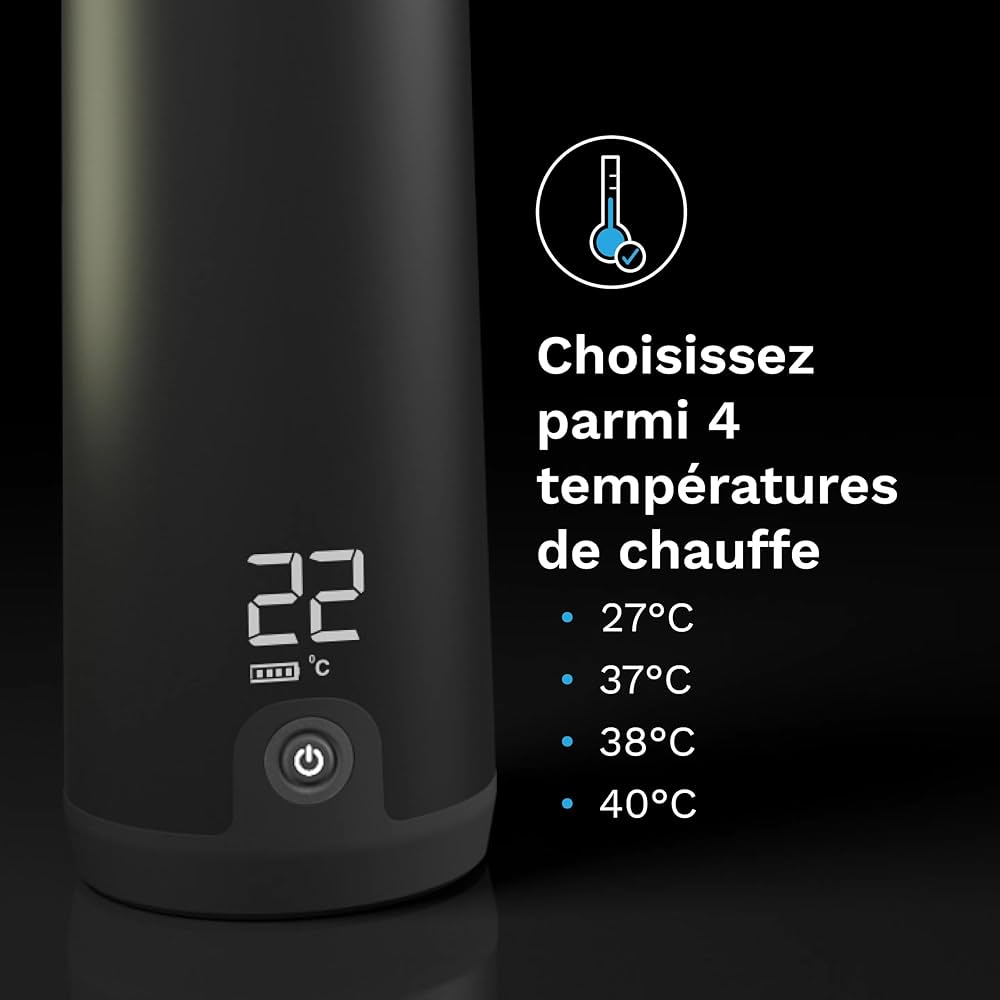 BabyBrezza  Chauffe biberon nomade ultra rapide avec recharge rapide et durable