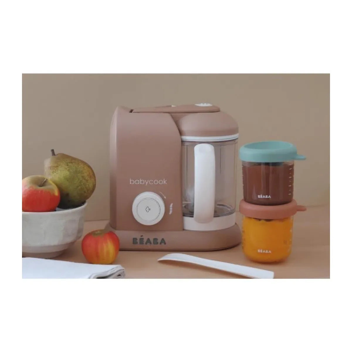 BEABA , Babycook solo, robot bébé 4 en 1, cuiseur-mixeur, Pralin