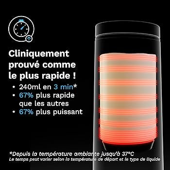 BabyBrezza  Chauffe biberon nomade ultra rapide avec recharge rapide et durable