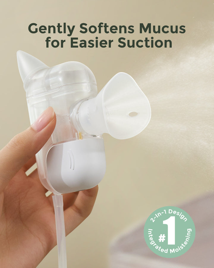 Momcozy BreezyClear Pro™ Aspirateur Nasal Électrique 2-en-1 à Pulvérisation et Aspiration