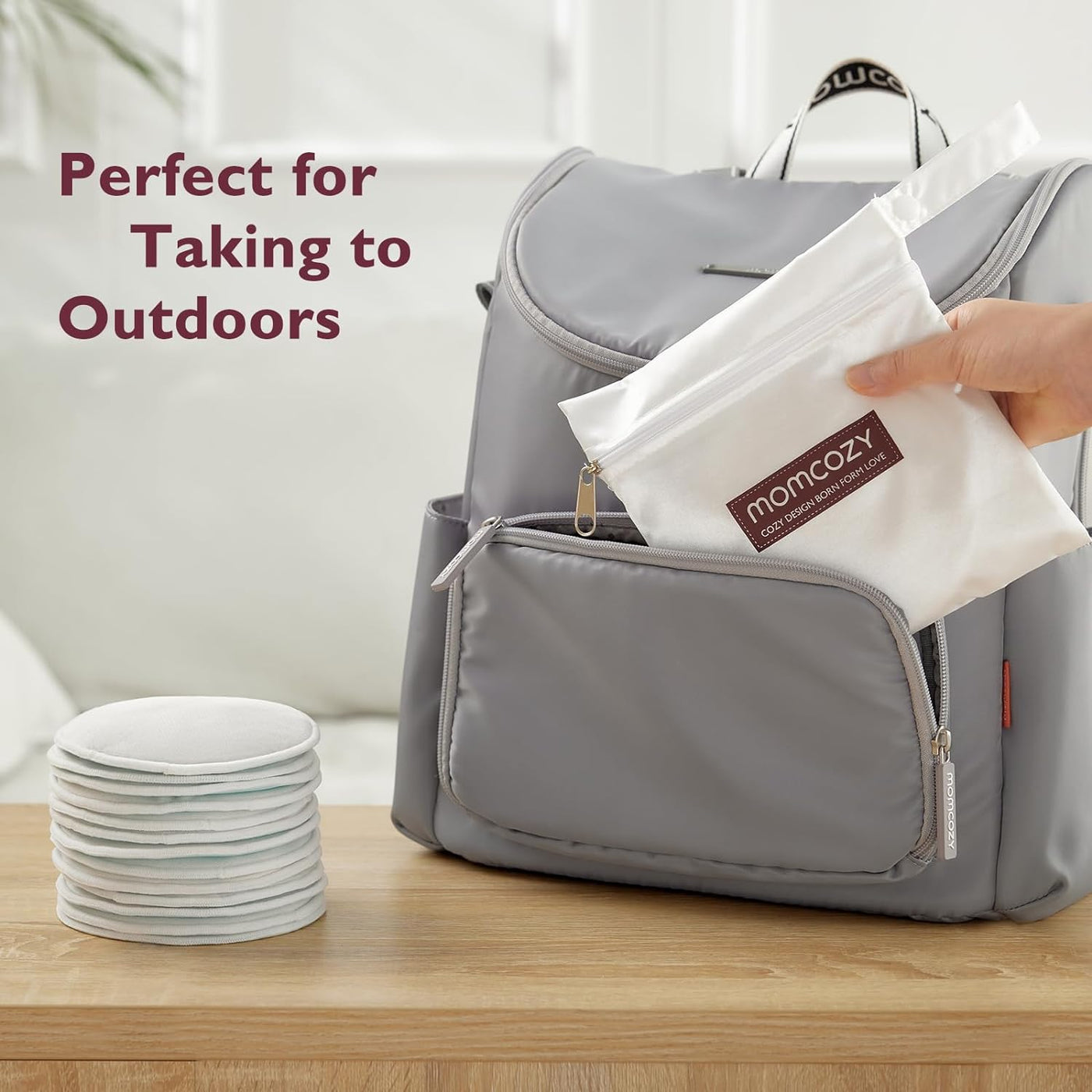 Tampons mammaires réutilisables ultra-minces momcozy