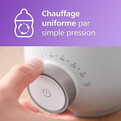 Philips Avent Premium - Chauffe-biberon rapide, avec contrôle intelligent de la température