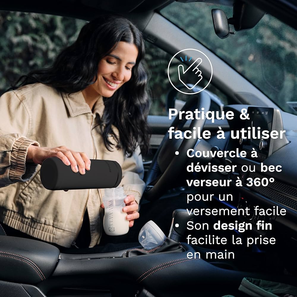 BabyBrezza  Chauffe biberon nomade ultra rapide avec recharge rapide et durable