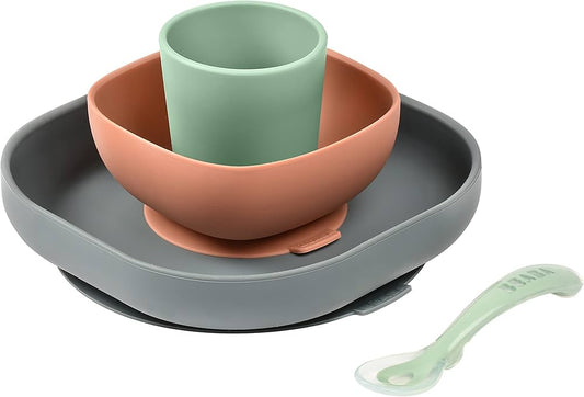 Beaba Set Vaisselle Silicone Repas Bébé