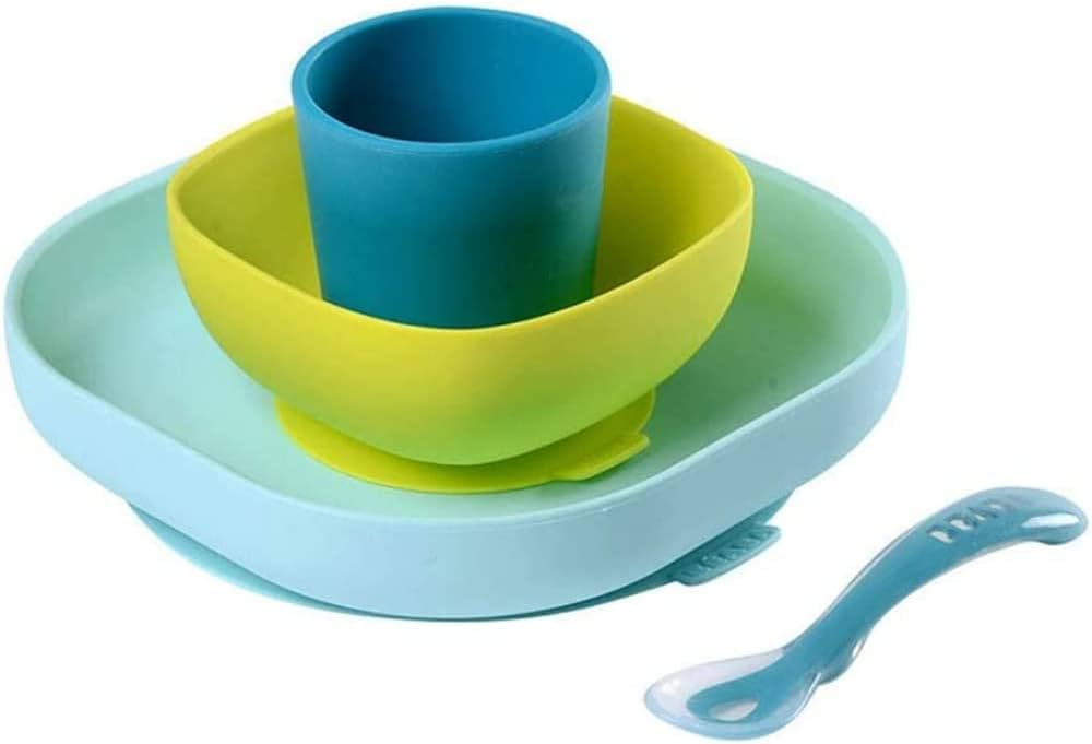 Béaba Set Vaisselle Silicone Repas Bébé
