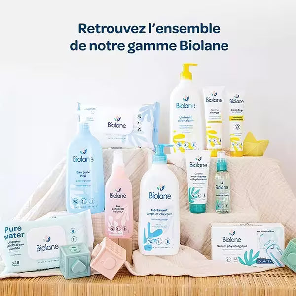Biolane - Lingettes nettoyantes H2O à l'eau pour bébé