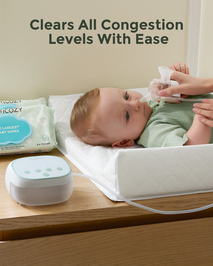 Momcozy BreezyClear Pro™ Aspirateur Nasal Électrique 2-en-1 à Pulvérisation et Aspiration