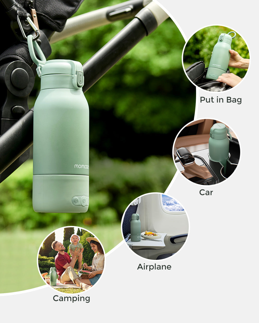 Momcozy Superfast Portable Breast Milk & Water Warmer for Travel