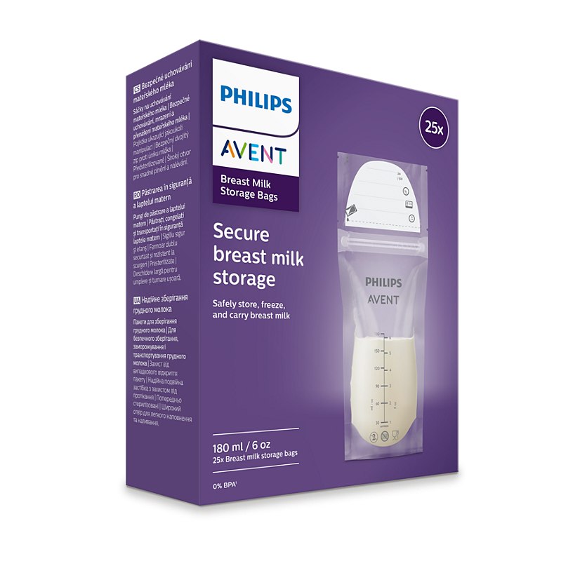 Philips Avent 25Sachets de conservation pour le lait