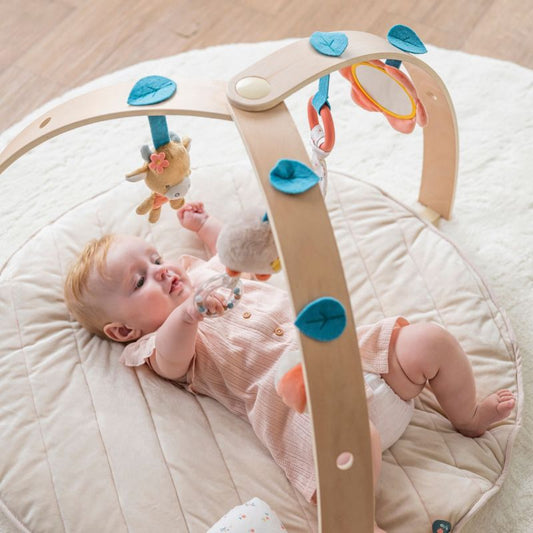 Nattou Tapis d'éveil avec arches en bois