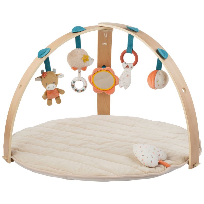 Nattou Tapis d'éveil avec arches en bois