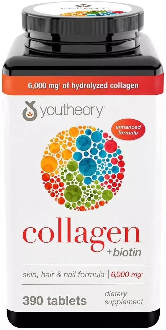 Youtheory Collagen + Biotin – 390 Tablets