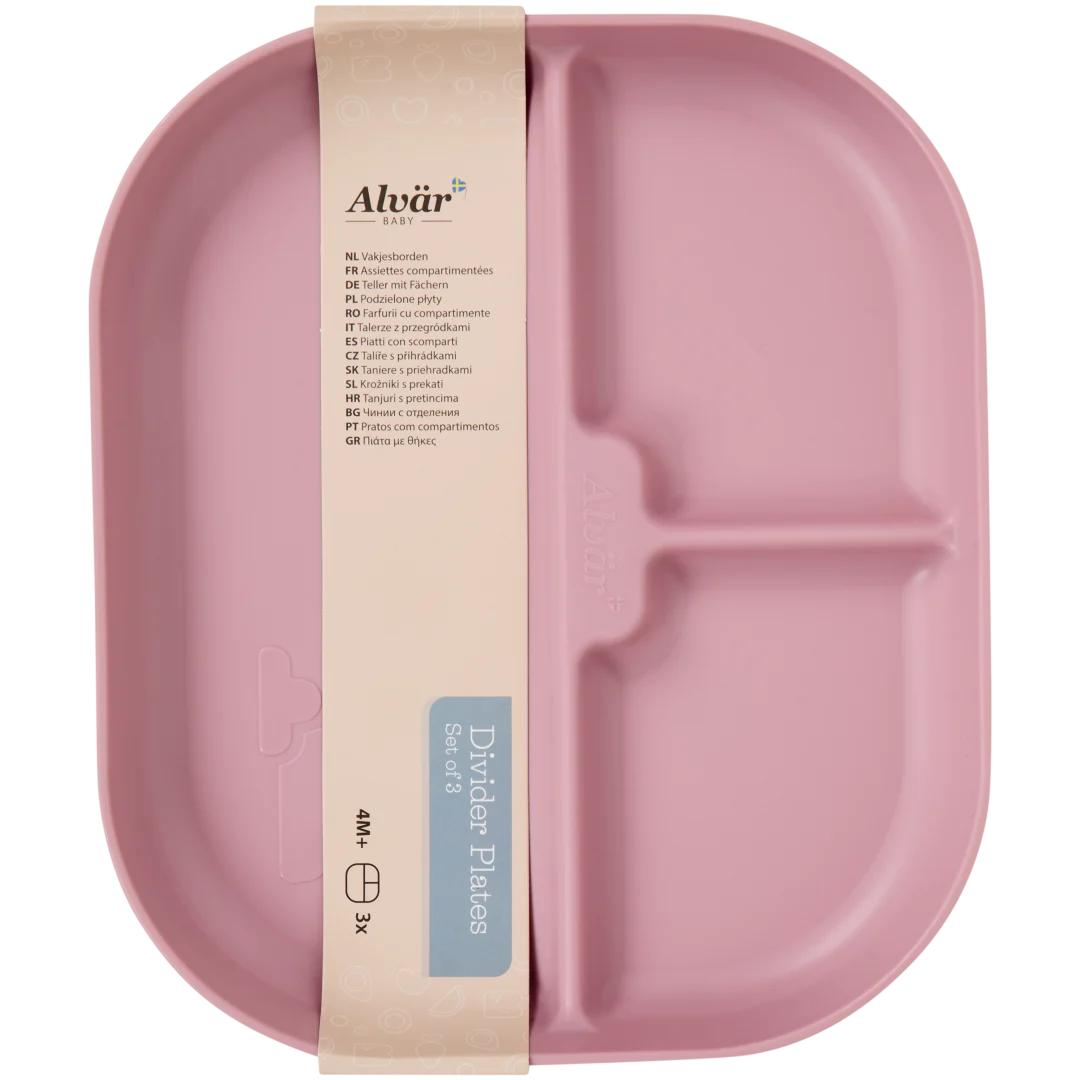 Alvar Plateaux repas à compartiments set de trois