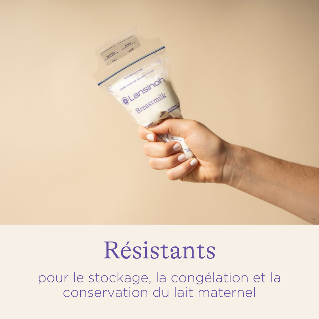 Sachets de conservation de lait maternel x25  Lansinoh