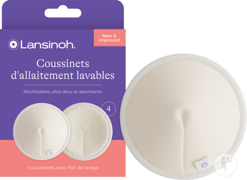 Lansinoh Coussinets D’Allaitement Avec Filet De Lavage 4 Pièces