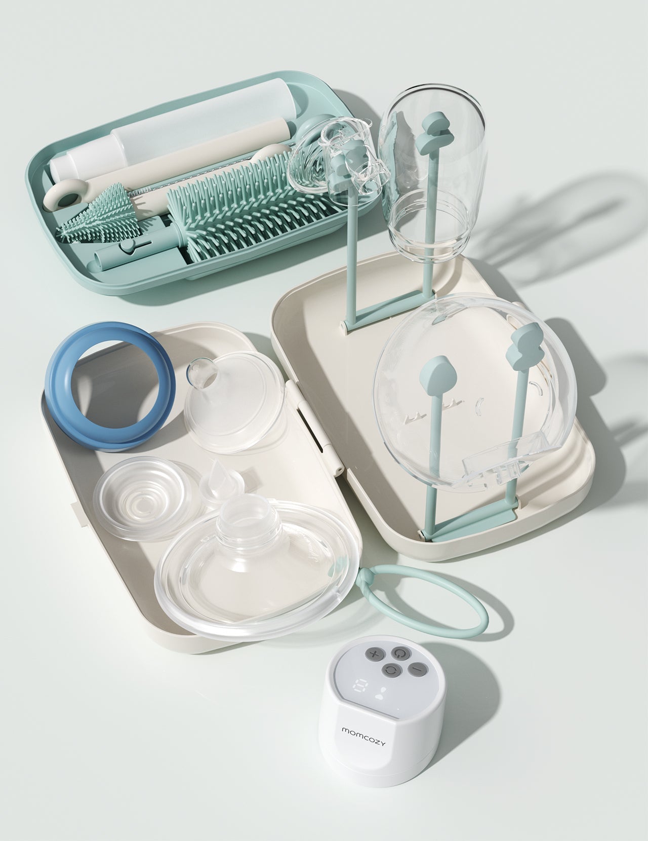 Ensemble de brosses à biberons Momcozy - Style classique