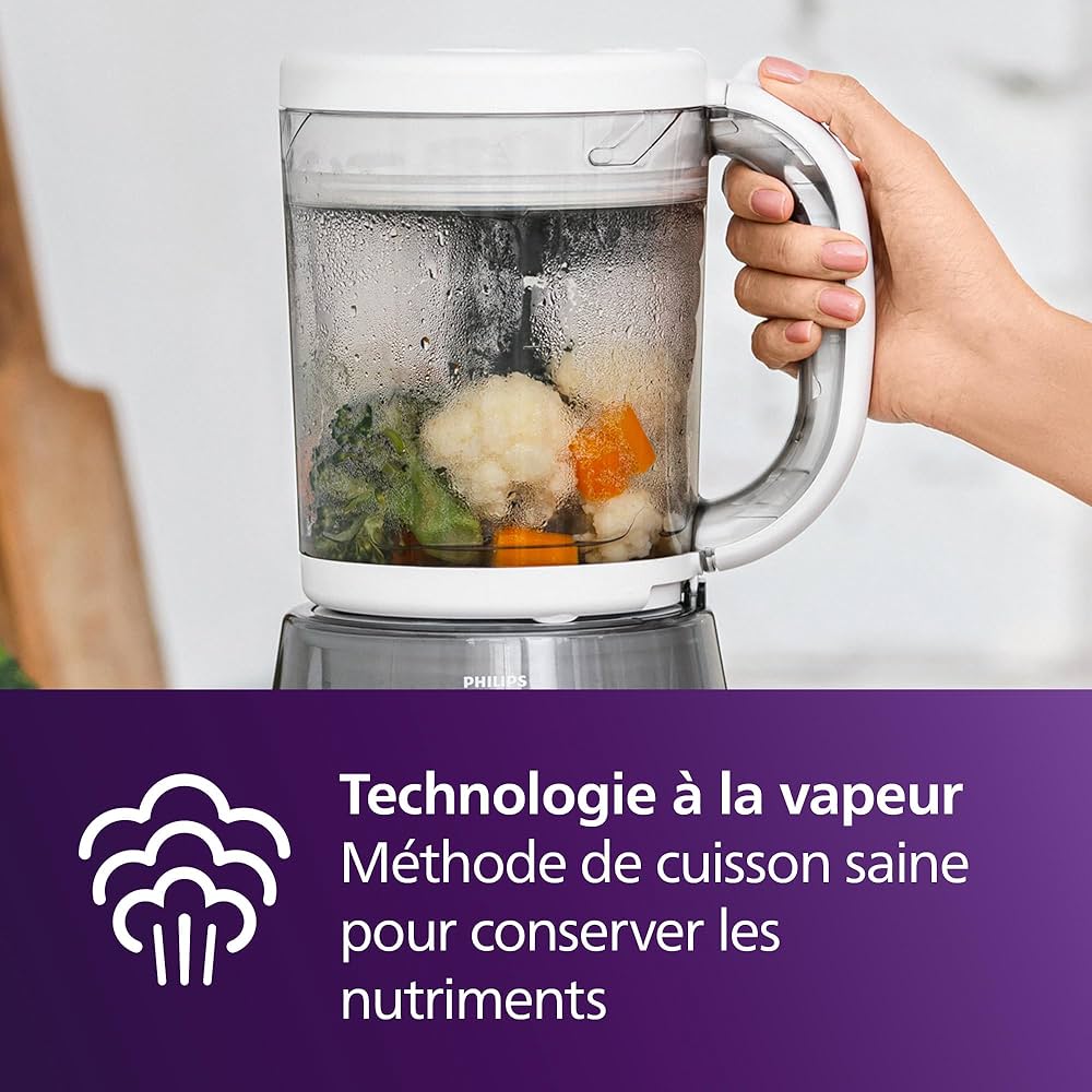 Philips Avent - Robot cuiseur vapeur-mixeur 4 en 1
