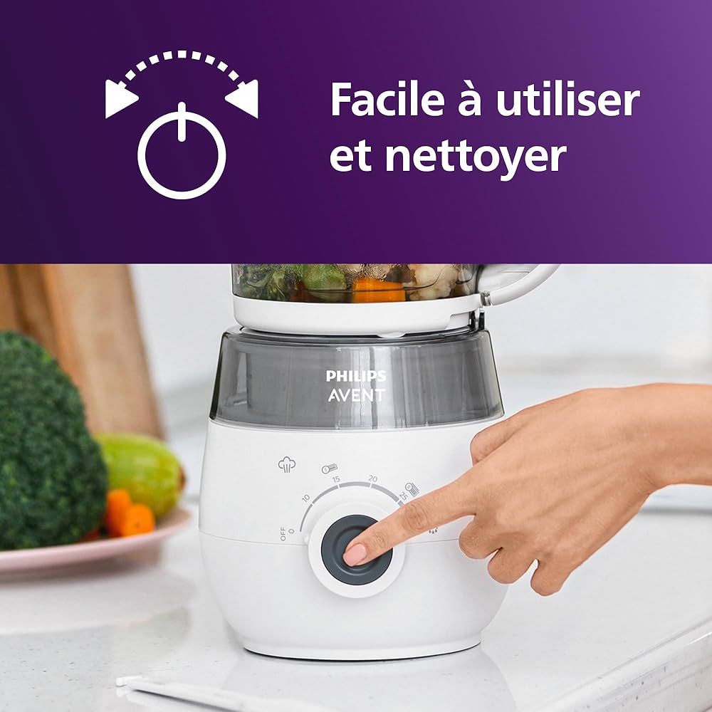Philips Avent - Robot cuiseur vapeur-mixeur 4 en 1