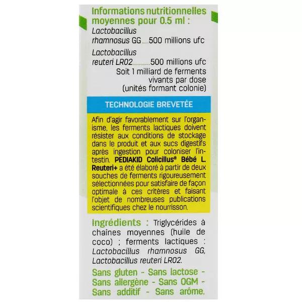 PEDIAKID anti colique -Colicillus Bébé L.Reuteri+ 8ml