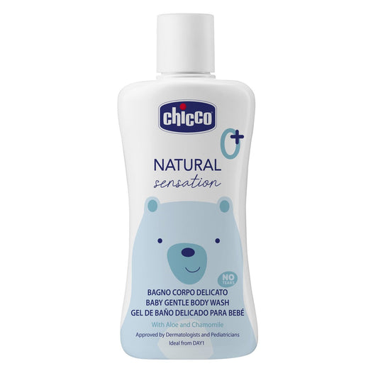 Chicco Gel Corporel Doux pour Bébé Sensation Naturelle 200ml