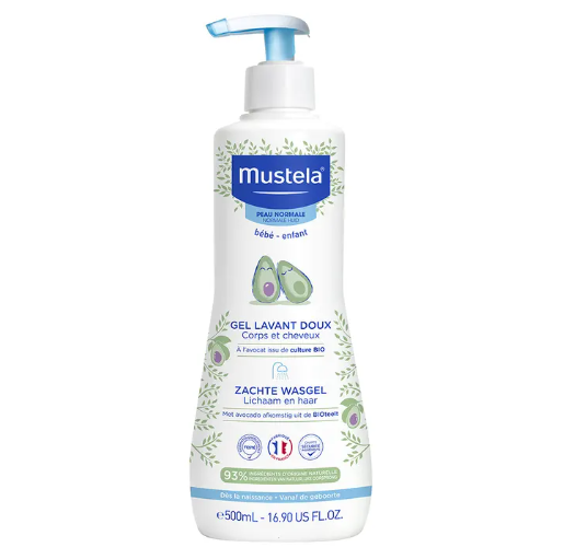 Mustela Gel Lavant Doux Corps Et Cheveux Peaux Normales 500ml