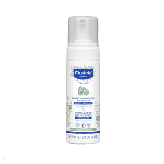 Mustela Shampooing Mousse Nourrisson  Prévient et élimine les croûtes de lait 150 ML
