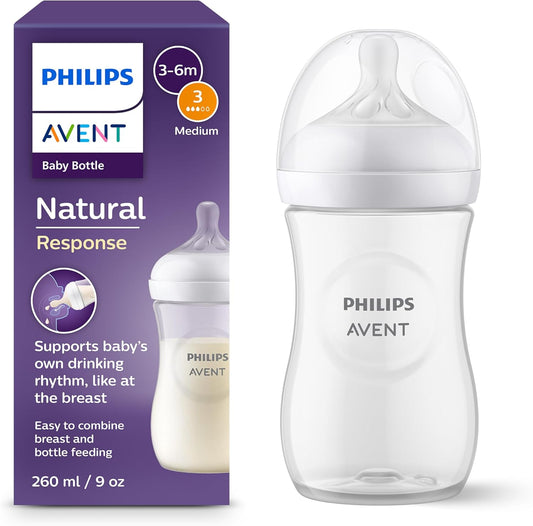 Philips Avent Biberon à Réponse Naturelle de 260 ml, sans BPA