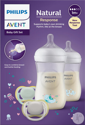 PHILIPS Avent Natural Response Set cadeau 2 biberons et 2 tétines