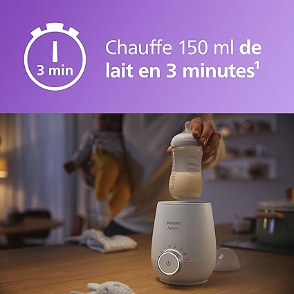 Philips Avent Premium - Chauffe-biberon rapide, avec contrôle intelligent de la température